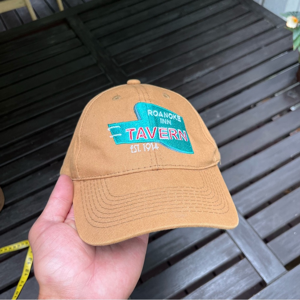 Roanoke Inn Tavern Mercer Island Washington Duck Canvas Cap on AJM Blank